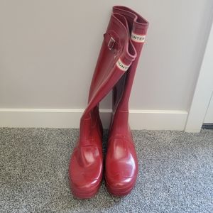 Hunter Tall Rain Boots Glossy